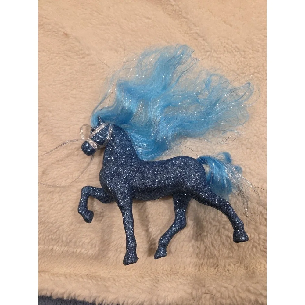 Sparkly Horse - Decor 7x7 Blue Glitter Fantasy‎ Girlie